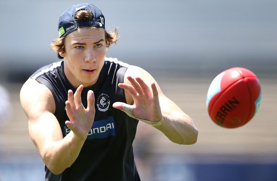 AFL 2015 Training - Carlton 021215 Harry McKay says he's putting 'no roof' on his expectations for his first season - ${keywords}